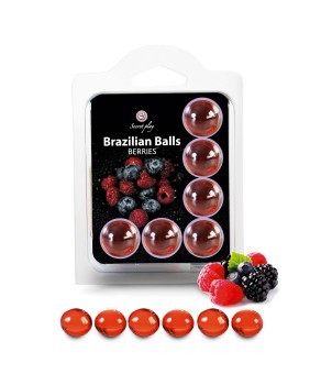 6 Brazilian Balls - baies rouges