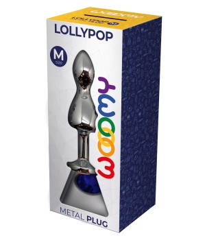 Plug bijou Lollypop bleu M - Wooomy