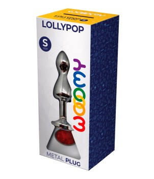 Plug bijou Lollypop rouge S - Wooomy
