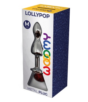 Plug bijou Lollypop rouge M - Wooomy